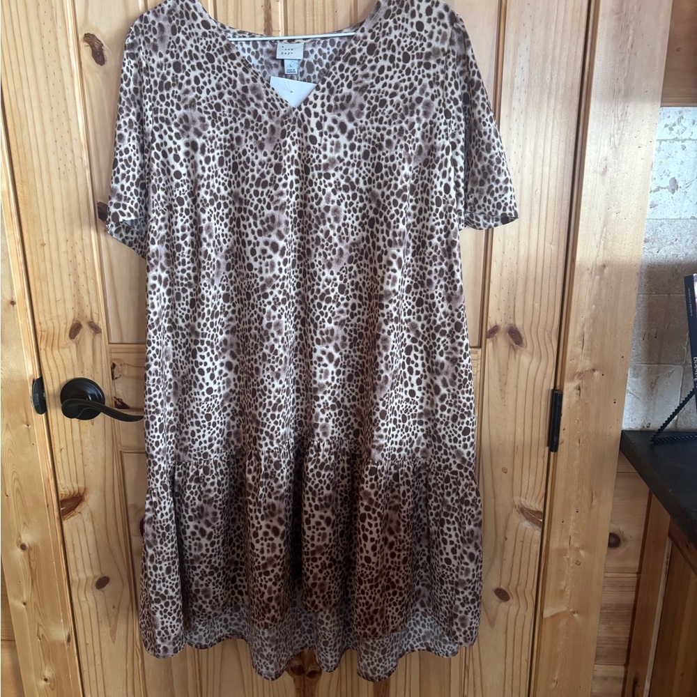 a new day Leopard Print Dress - Brown
